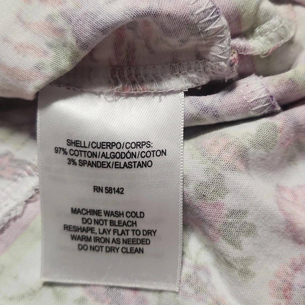 London Times Pink and White Floral Dress, Size 8 - Picture 8 of 8